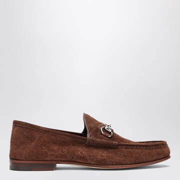 Horsebit 1953 brown suede loafer
