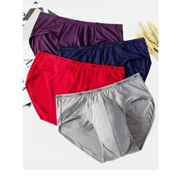 3條裝 莫代爾棉男三角內褲男士竹纖維加大碼吸汗透氣短褲頭底褲衩