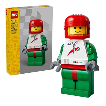 【LEGO 樂高】磚星球〡 40819 人偶系列 放大版賽車手人偶 Up-Scaled Racing Driver Minifigure