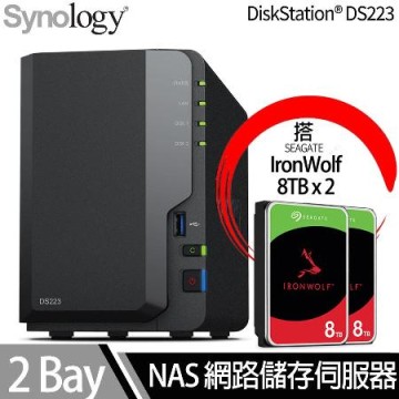 Synology DiskStation DS223 - Seagate Ironwolf 8 TB - DS223 Seagate