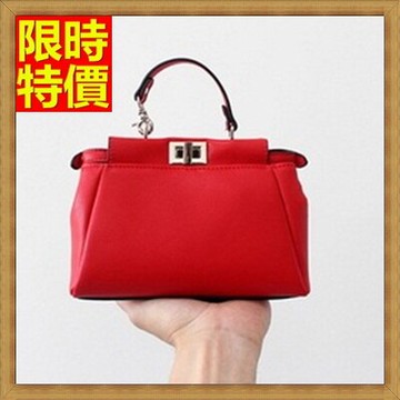 現貨+預購 肩背包手提包-真皮復古拼接磁扣時尚小包包6色71y13【獨家進口】【米蘭精品】