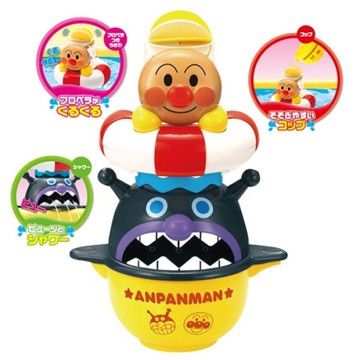 【震撼精品百貨】麵包超人_Anpanman~麵包超人洗澡玩具(疊羅漢)#17976