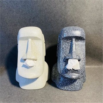 復活島石像摩艾個性家用可愛衛生紙盒