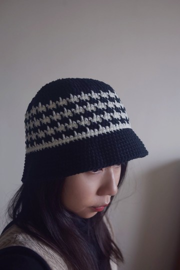 手工編織毛帽 • 黑閃電 |手作|毛線|鉤針| 其他尺寸可訂製