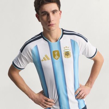 【adidas 愛迪達】 世界盃 阿根廷 主場球員版球衣 涼感 男 JM5897