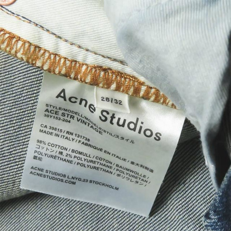 アクネストゥディオズ Acne Studios イタリア製 ACE STR VINTAGE