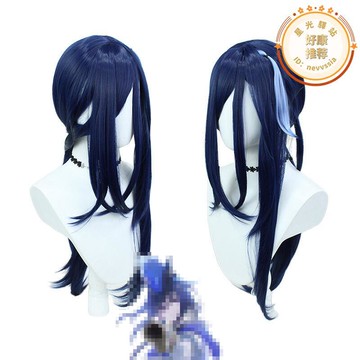 【漂藝】原_神克洛琳德COS假髮 楓丹人物仿真頭皮頂 混色拼色假髮