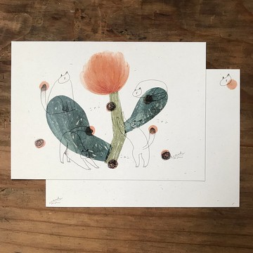 貓咪之日 - 明信片