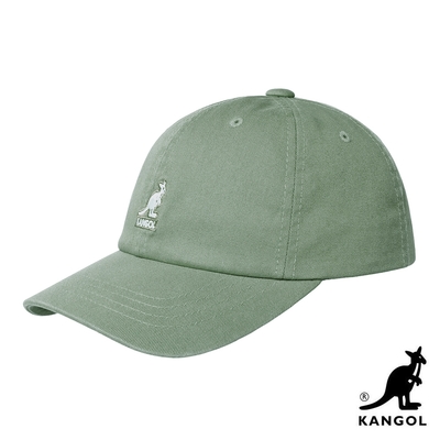 KANGOL-WASHED 棒球帽-草綠色