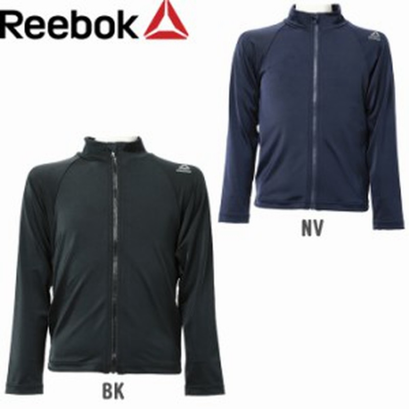 Reebok リーボック ラッシュガード キッズ 長袖 ジップアップ 男の子 スクール 水着 ブラック ネイビー 128 1 通販 Lineポイント最大1 0 Get Lineショッピング