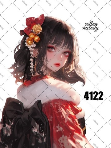 original sticker no.4122 人物貼紙 原創貼紙 原創人物貼紙 裝飾貼紙 cotton melody
