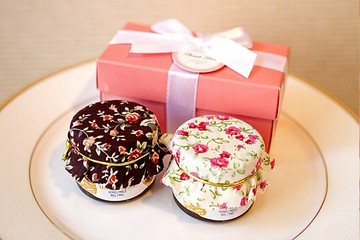 Double Love Pink盒-鄉村風布帽蜂蜜二入-禮盒-禮盒 早餐 點心