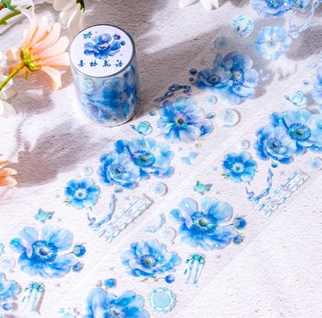 喜林花語 PET 紙膠帶 貝殼光