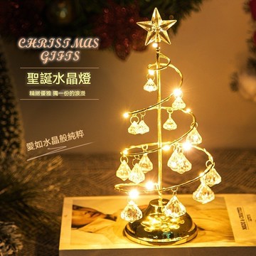【唯家】聖誕氛圍燈 聖誕螺旋樹燈 聖誕節裝飾品 聖誕小夜燈 家用 桌面 送生日禮物 送女朋友 送閨蜜簡約小夜燈