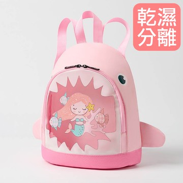 乾濕分離兒童游泳包-桃花粉 (32×26×11cm)