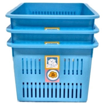 JUSKU 佳斯捷 A5長今收納籃 215g  26.8 x 20.5 x 14.5cm  #4238  3個