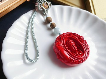 硃砂 一念成佛 一念成魔 保平安 掛件 包掛 車掛 禮物