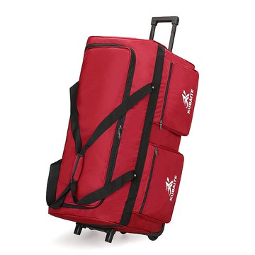 新品上市  特能裝衣物被褥拉桿包運動裝備包野營旅遊大收納包超大輪子包拖包