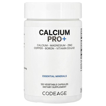 Codeage, Calcium Pro+，120 粒素食膠囊