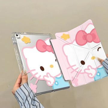 可愛比耶kt貓ipad10/11代MINI7保護殼air6/5平板A16保護套pro11寸