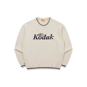 A11 KODAK Apparel Logo針織毛衣 象牙白