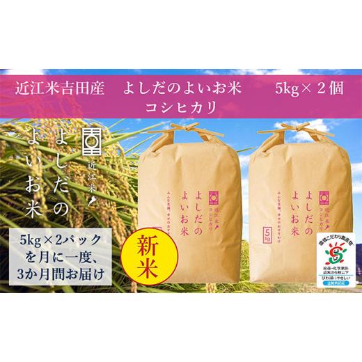 ふるさと納税 滋賀県 豊郷町 令和5年産新米　よしだのよいお米近江米コシヒカリ　10kg×3回