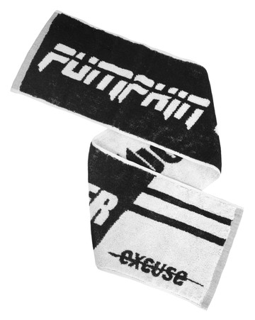 no excuse 天絲抑菌消臭運動毛巾 吸水速乾 運動必備  黑色 + 白色  1入