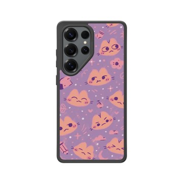 Galaxy S25 Ultra SolidSuit 黑 - Jazlynn - 貓咪貼圖-紫色