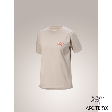 【Arcteryx 始祖鳥官方直營】女 Kragg Bird 短袖休閒Tee 盧恩褐/太陽橘