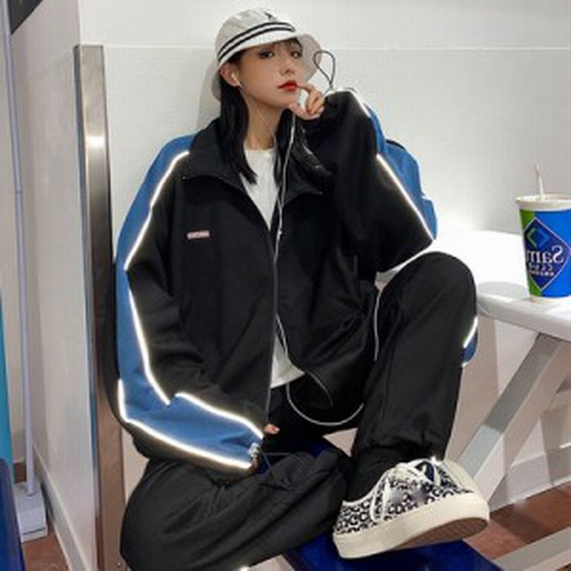 セットアップ ジャージ パーカー パンツ 長袖 ライン ゆったり 大人可愛い カジュアル 韓国 ストリート 秋冬 10代 代 ブ 通販 Lineポイント最大1 0 Get Lineショッピング