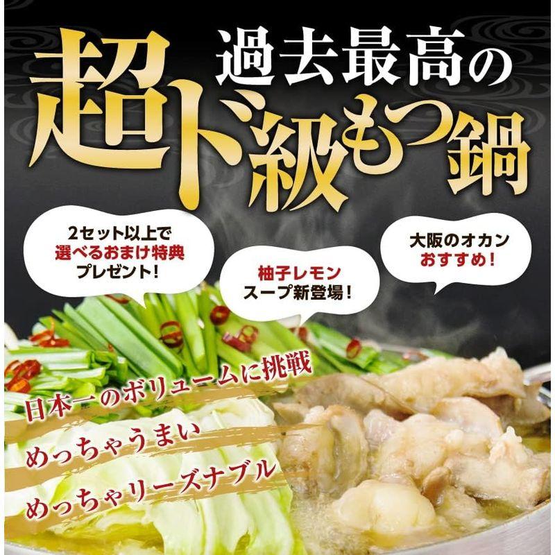 マイニチトッカ 1000gもつ鍋セット 4-6人前 にんにく醤油