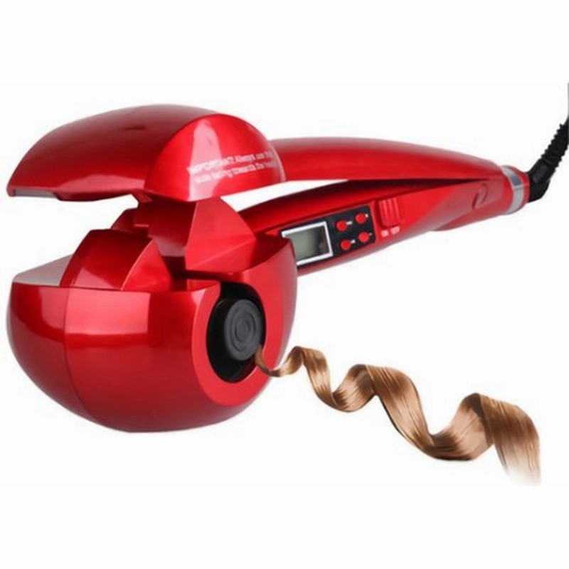 オートカールアイロン ミラカール ヘアアイロン 自動コテ ８秒自動巻き 自動巻きヘアアイロン ホットカーラー 電動ヘアカーラー プロ仕様 Red 通販 Lineポイント最大get Lineショッピング