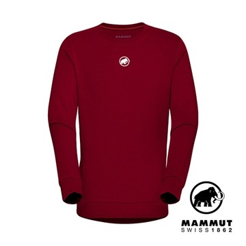 【Mammut長毛象】Mammut Core ML Crew Neck Original Men 機能休閒長袖T恤 男款 緋紅 #1014-04041