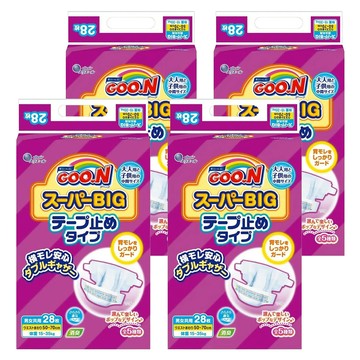 GOO.N 大王 SuperBig 黏貼型紙尿褲/尿布 成人兒童  均碼  112片