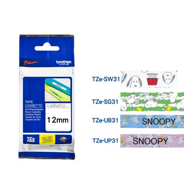 BROTHER 12mm TZe可愛卡通護貝標籤帶(適:H110/D200/P300/P710/P910/D460/D610/P700/P750/P900/P950)