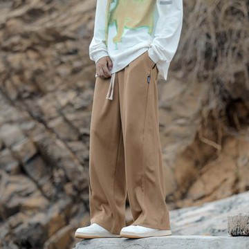 衛褲男直筒寬松運動褲日系潮流cityboy高街褲子春秋闊腿休閑長褲