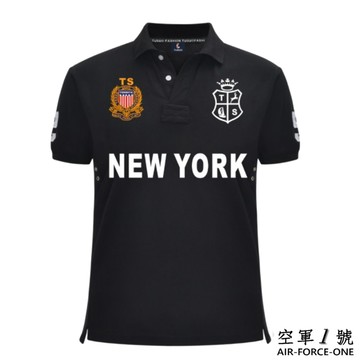 [UF72]空軍一號抗UV純正天然棉吸濕排汗國際機長制服加厚版POLO杉AF-33-1紐約/加大版