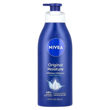 Nivea, 原初保濕身體乳，16.9 液量盎司（500 毫升）