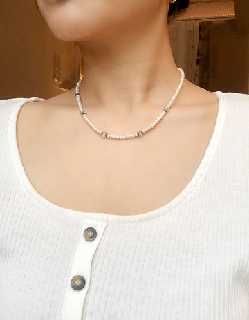 古董海藍寶與珍珠項鍊