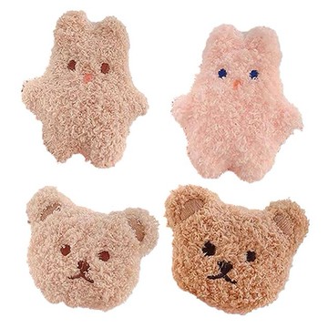 毛絨小熊／小兔伸縮氣墊手機支架(1入) 款式可選