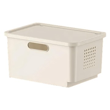 FAmILyLIFE 生活 加厚可疊加防塵附輪收納盒4件 A-323-4  白色  14.5 x 5.7 x 24.5cm  1組