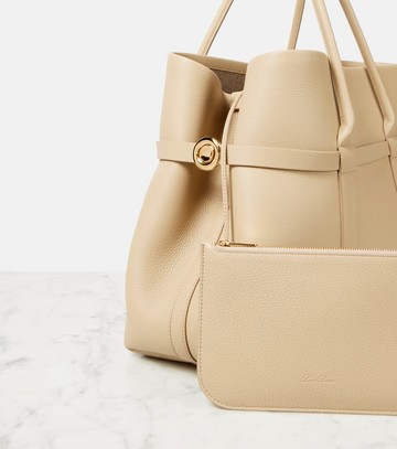 Loro Piana Ghiera Large leather tote bag