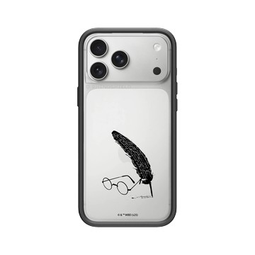 iPhone 17 Pro Max Mod NX -邊框背蓋組合 (相機按鈕) 黑 - 哈利波特 Harry Potter - 羽毛筆和眼鏡