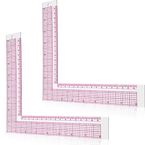 Plastic Sewing Ruler L-Square Curve Ruler Sewing Measure Tailor Rule 並行輸入