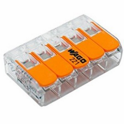ワゴジャパン WAGO(ワゴ)差込みコネクターWFRシリーズ5穴用25個入りWFR-5