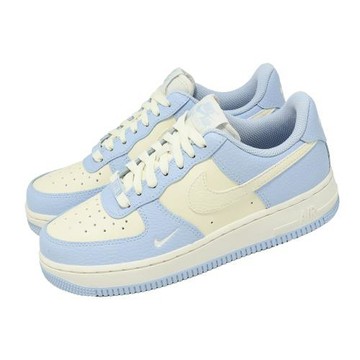 Nike 休閒鞋 Wmns Air Force 1 07 女鞋 藍 皮革 AF1 IV3222-400