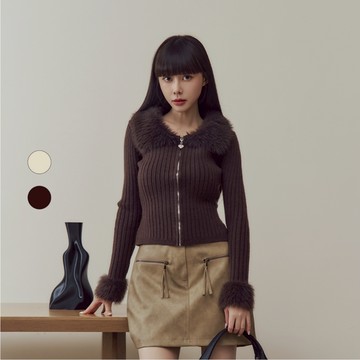 50% Fifty Percent｜坑條短版長袖毛織｜02583721002