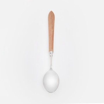 查莉楓木不鏽鋼咖啡匙16.4cm 銀