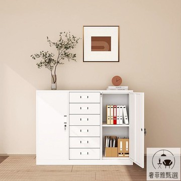 公司貨 附發票 辦公櫃、文件資料櫃、寬中六下節加厚矮櫃鐵皮文件櫃多抽屜資料櫃財務收納辦公儲物櫃子 PDD-108快速出貨