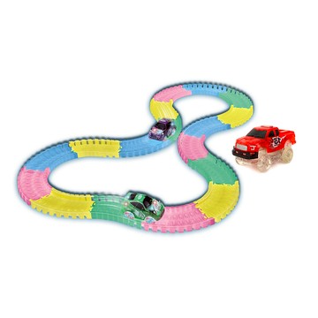 LED夜光百變軌道車 倫敦鐵橋 (車子1台 165pcs) 顏色隨機